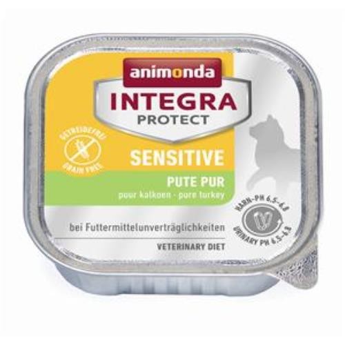 Animonda Integra Sensitive Pute pur 16 x 100g Schale Katzenfutter