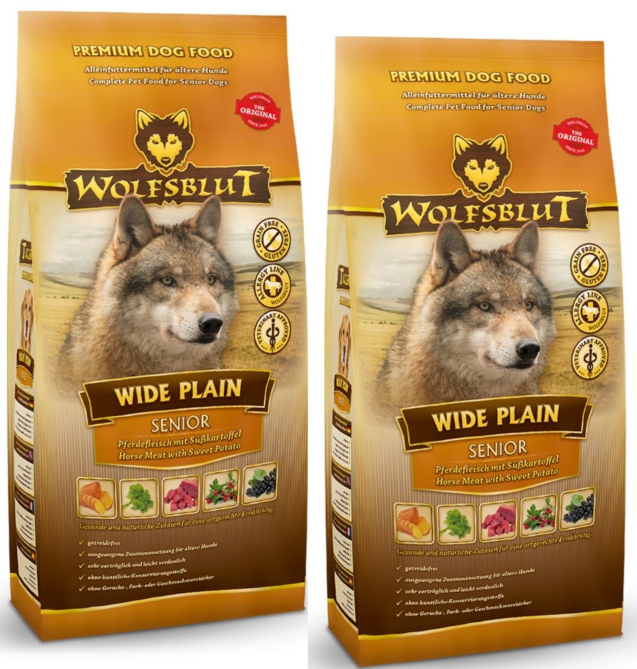 Wolfsblut Wide Plain Senior 2 x 15 kg getreidesfreies Hundefutter