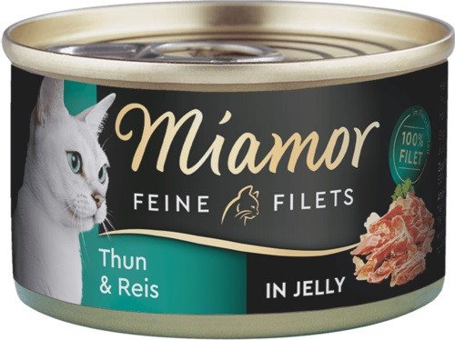 Miamor Feine Filets Heller Thunfisch & Reis 24 x 100g Katzenfutter nass