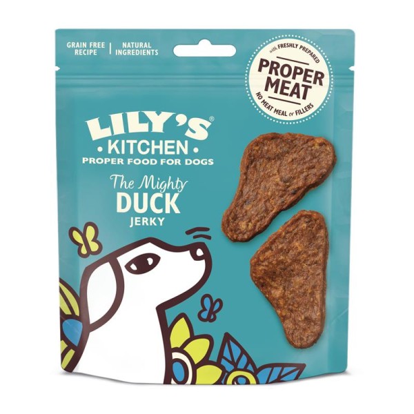 Lilys Kitchen Dog The Mighty Duck Mini Jerky 8 x 70g Hundesnack
