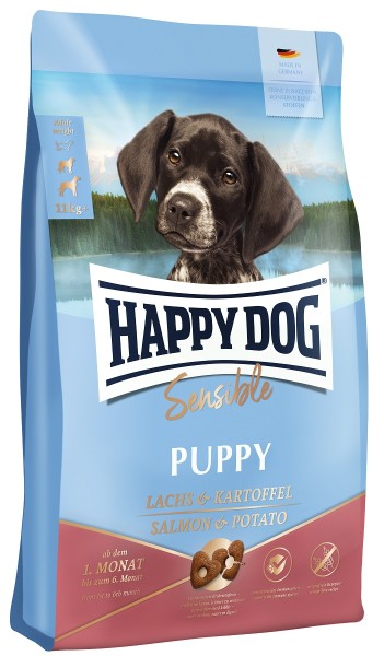 Happy Dog Sensible Puppy Lachs & Kartoffel 1kg Hundefutter