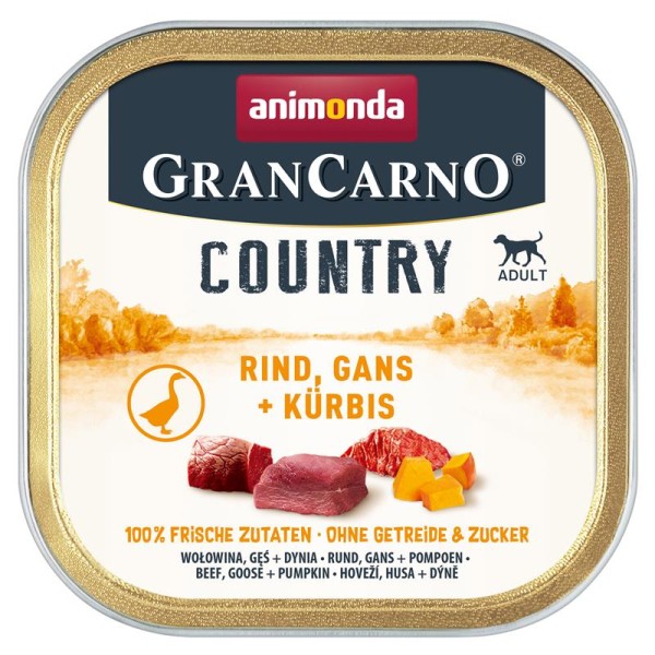 Animonda GranCarno Country Adult Rind, Gans & Kürbis 150g