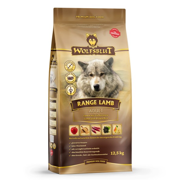 Wolfsblut Range Lamb 12,5kg Hundefutter mit natürlichen Inhaltsstoffen