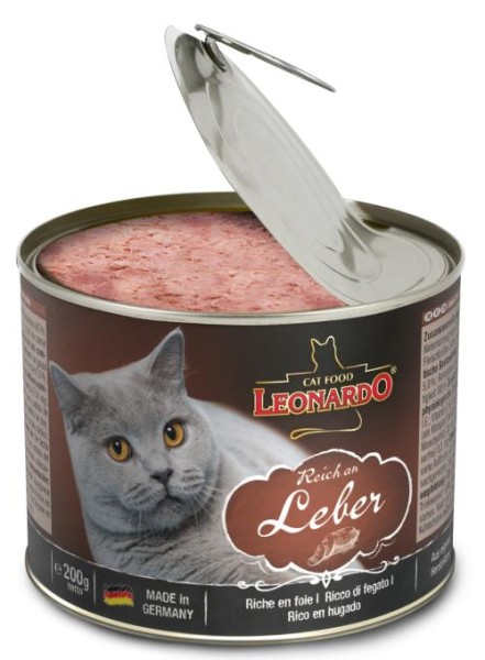 Leonardo Leber 6 x 200g Premium Feuchtnahrung für Katzen