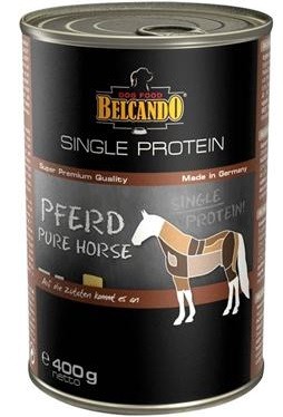Belcando single protein Feuchtnahrung Dose Pferd für Hunde 24 x 400 g