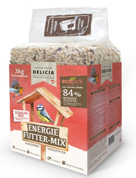 Delicia Energie Futter-Mix 3kg ganzjahres Vogelfutter