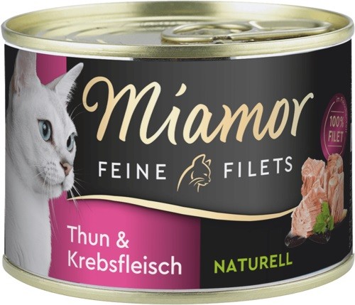Miamor Feine Filets Naturelle Thunfisch & Krebsfleisch 12 x 156g Dose