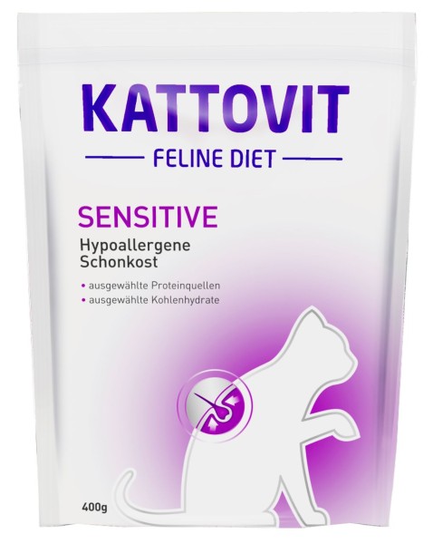 Kattovit Diet Sensitive 6 x 400g Katzenfutter für Katzen mit Futtermittelallergien