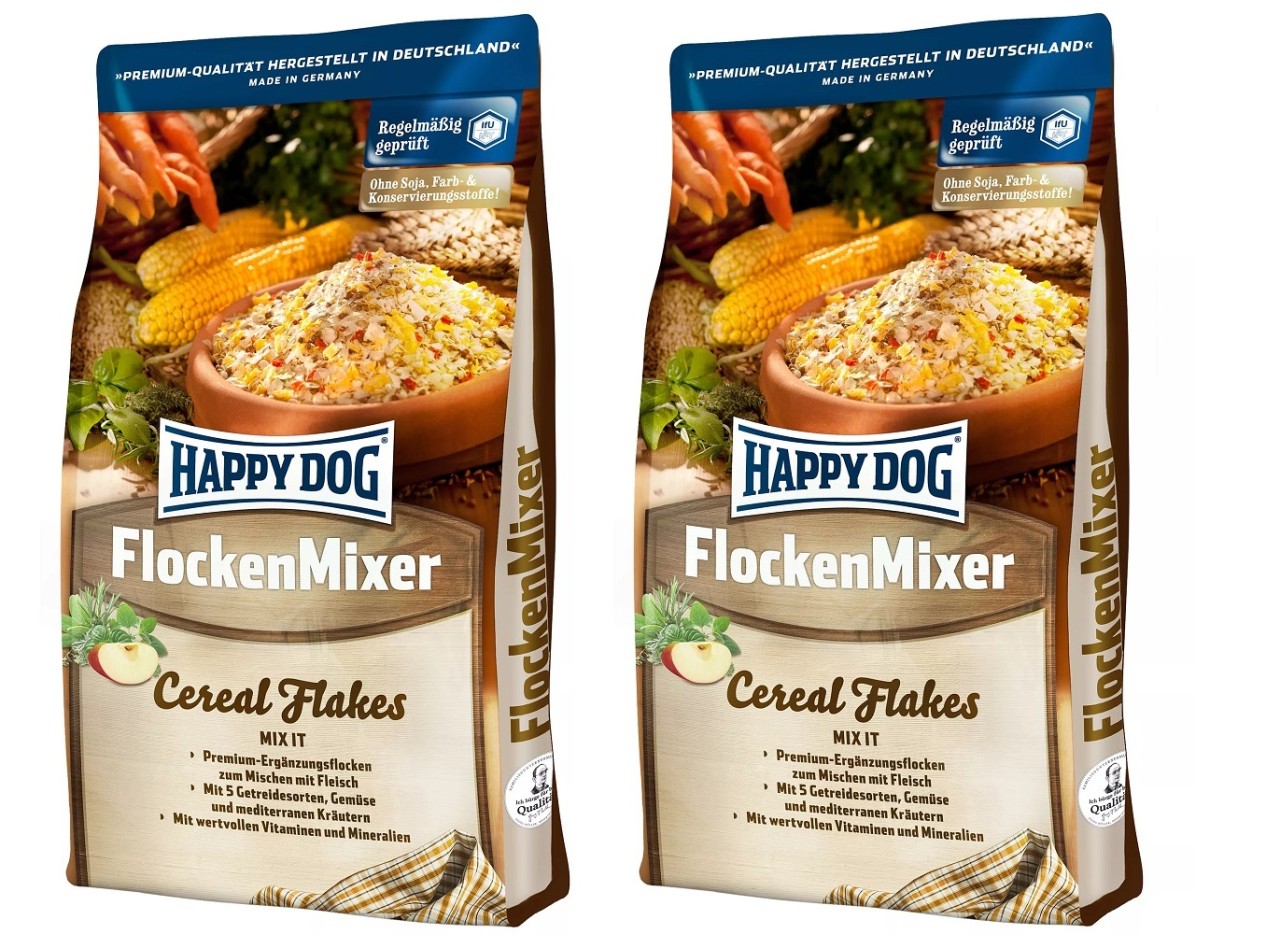 Happy Dog Flocken Mixer 2 x 10 kg Ergänzungsflocken