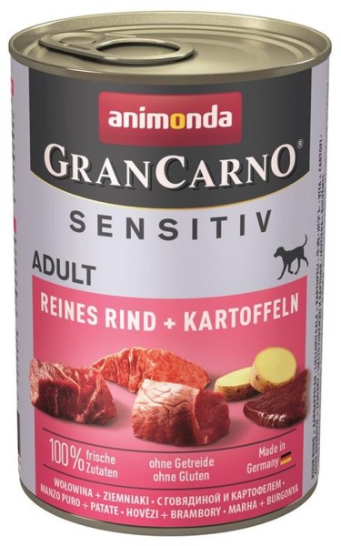 Animonda GranCarno Adult Sensitive Rind & Kartoffeln 6 x 400g Hundefutter