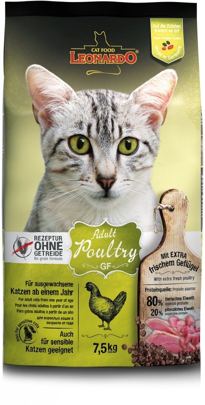Leonardo Adult Grainfree Poultry 7,5kg getreidefreies Katzenfutter
