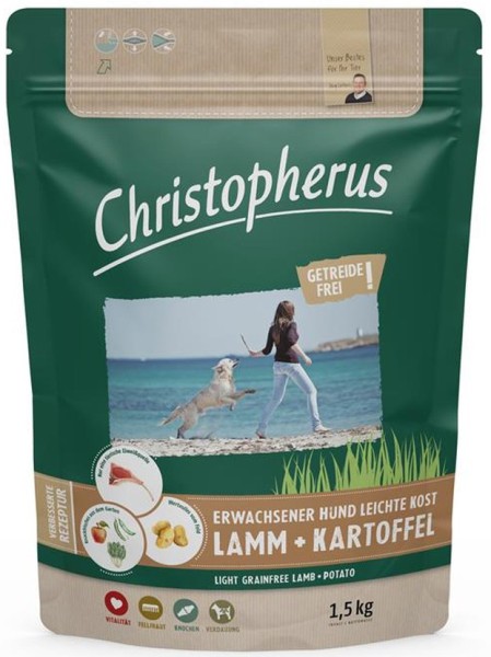 Christopherus Getreidefrei Leichte Kost Lamm & Kartoffel 1,5kg
