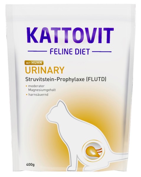 Kattovit Diet Urinary Huhn 6 x 400g Katzenfutter zur Vorbeugung von Harnwegserkrankung