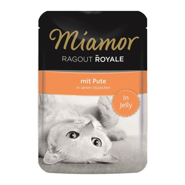 Miamor Frischebeutel Ragout Royale in Jelly Pute 22 x 100g Katzenfutter