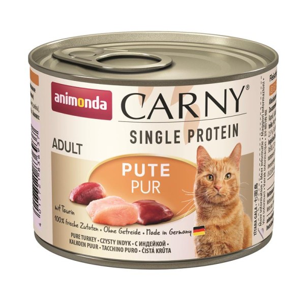 Animonda Cat Dose Carny Adult Single Protein Pute pur 6 x 200g Katzenfutter