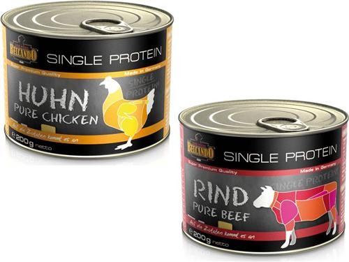 Belcando single protein Huhn & Rind Feuchtnahrung für Hunde 12 x 200 g Dose