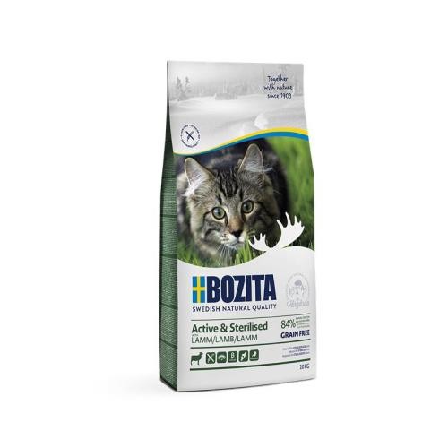 Bozita Active & Sterilised getreidefrei Lamm 10 kg Katzenfutter