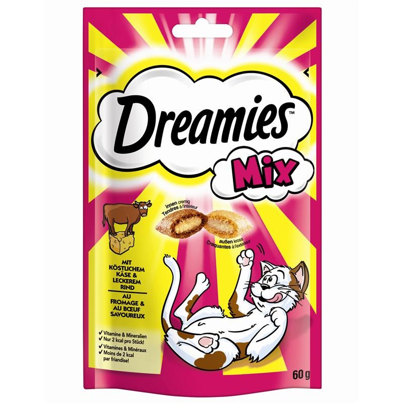 Dreamies Mix mit Käse &amp; Rind 6 x 60 g Katzensnacks