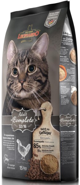 15 kg Leonardo Adult Complete 32/16 Katzenfutter Trockenfutter
