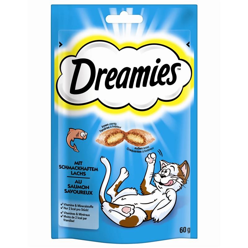 Dreamies Lachs 6 x 60 g Katzensnack