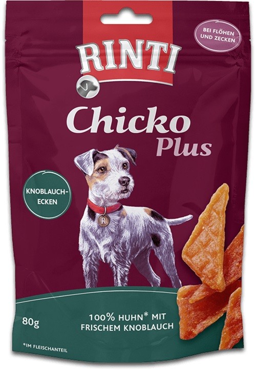 Rinti Extra Snack Chicko Knoblauchecken 80g Hundesnack