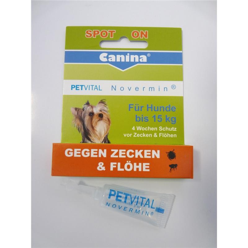 Canina Pharma PETVITAL Novermin für kleine Hunde 2 ml