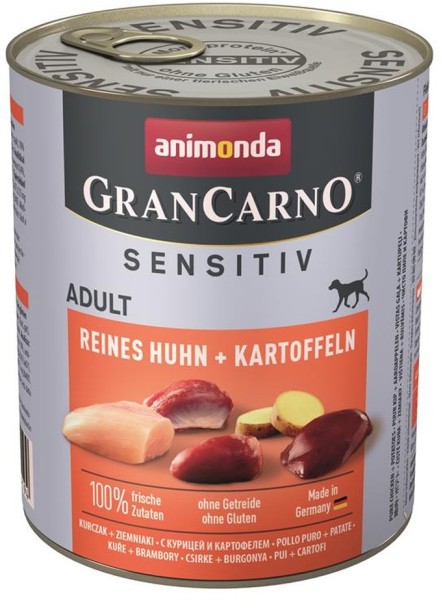 Animonda GranCarno Adult Sensitive Huhn & Kartoffeln 6 x 800g Hundefutter