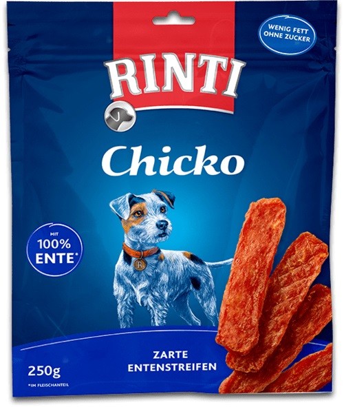 Rinti Extra Snack Chicko Ente Vorratspack 9 x 250g Hundesnack