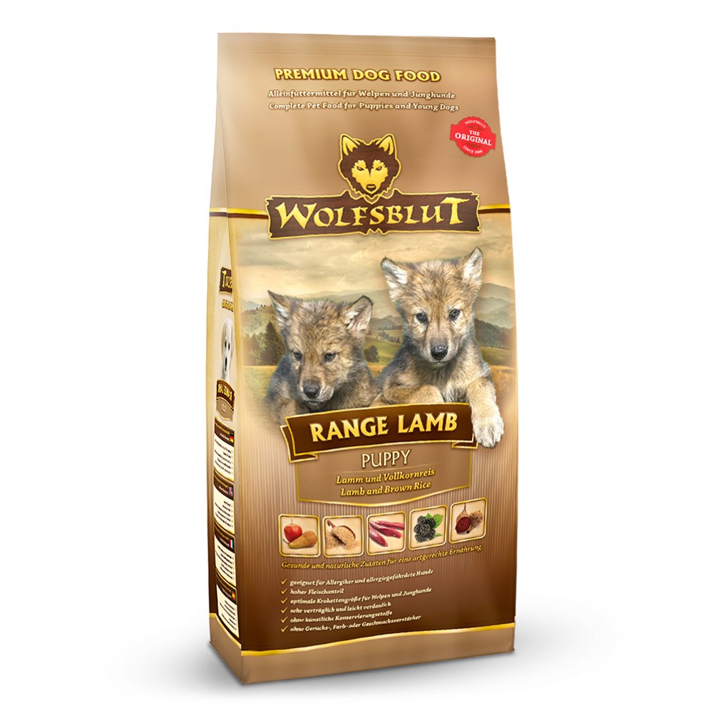 Wolfsblut Range Lamb Puppy 15kg Hundefutter mit natürlichen Inhaltsstoffen