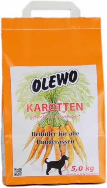 Olewo Karotten Pellets für Hunde 5 kg Beifutter für alle Hunderassen