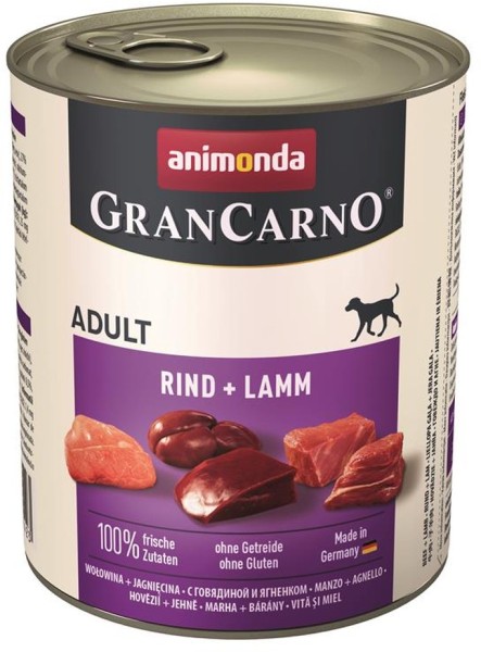 Animonda GranCarno Adult Rind & Lamm 6 x 800g Hundefutter
