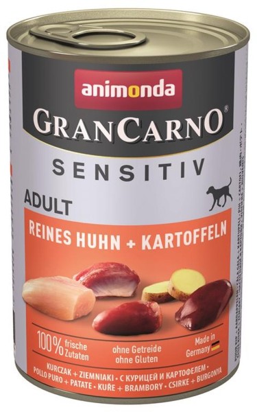 Animonda GranCarno Adult Sensitive Huhn & Kartoffeln 6 x 400g Hundefutter