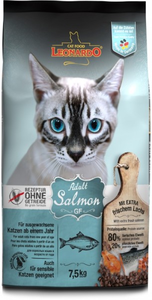 Leonardo Adult Salmon 7,5kg Lachs Katzenfutter getreidefrei