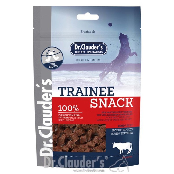 Dr. Clauders Dog Snack Trainee Rind 10 x 80g Hundeleckerli Belohnung