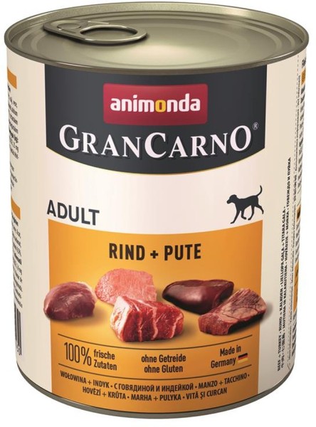 Animonda GranCarno Adult Rind & Pute 6 x 800g Hundefutter