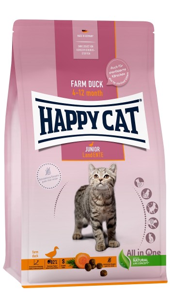 Happy Cat Young Junior Land Ente 1,3kg Katzenfutter