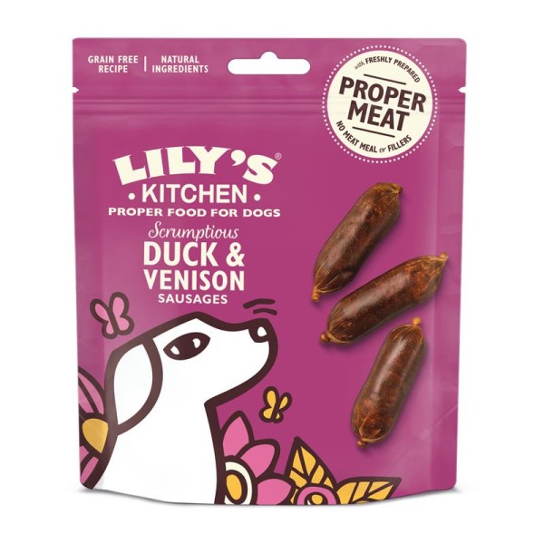 Lilys Kitchen Dog Treats Duck & Venision 8 x 70g Hundesnack