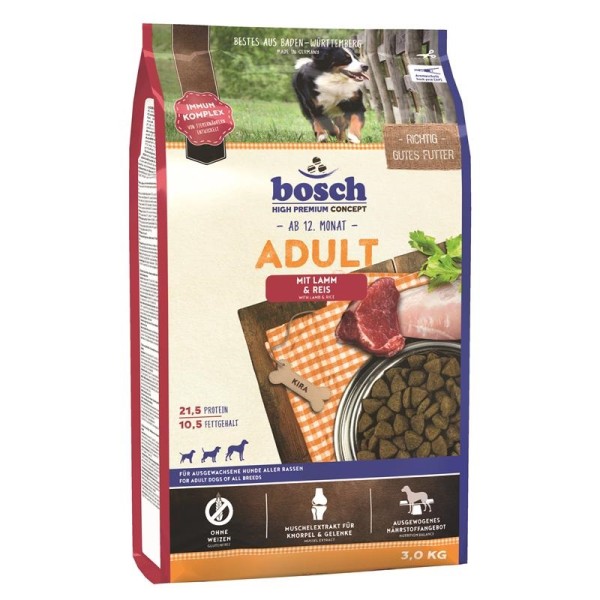 Bosch Adult Lamm & Reis 3kg Hundefutter
