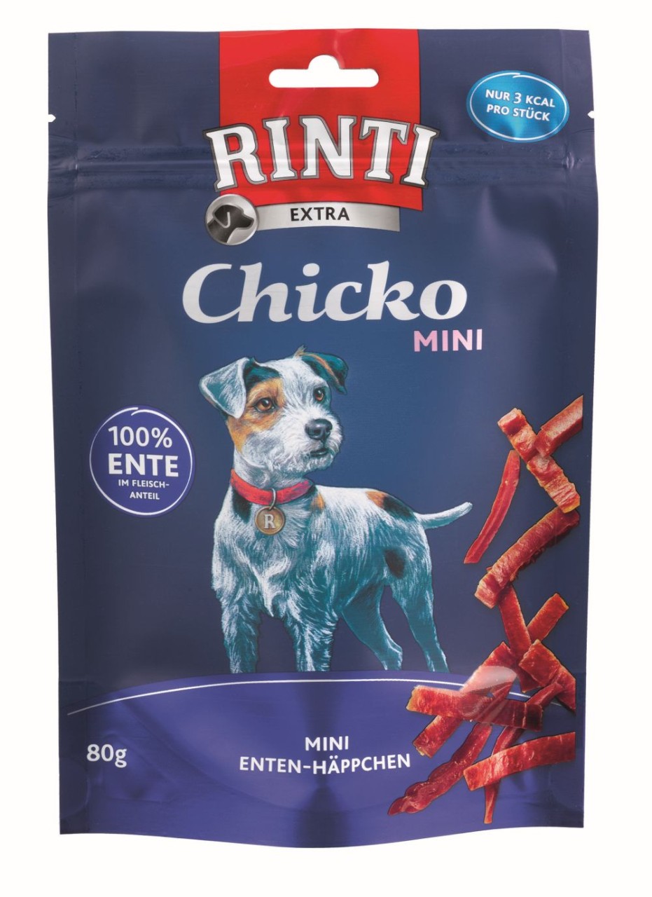 Rinti Extra Snack Chicko Mini Ente 80g Hundesnack