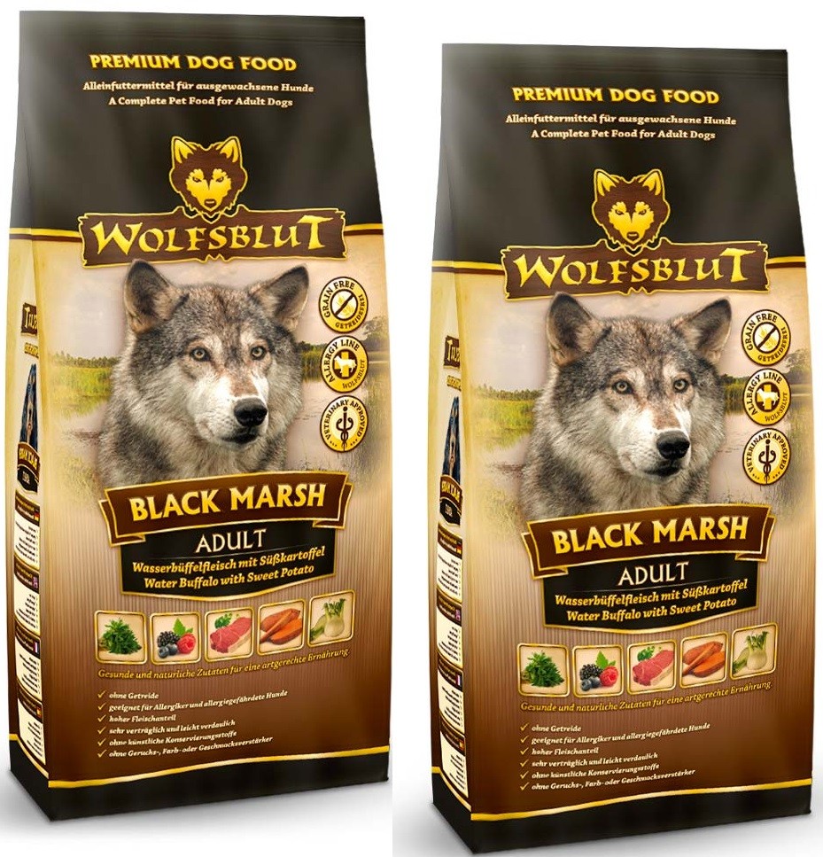 Wolfsblut Black Marsh 2 x 15 kg getreidefrei Hundefutter