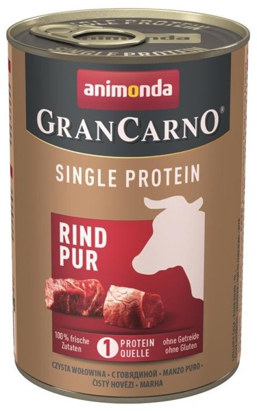 Animonda GranCarno Adult Rind pur 6 x 400g getreidefreies Hundefutter