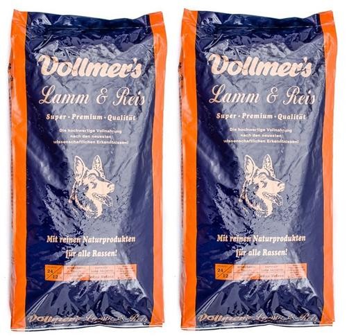 Vollmer´s / Vollmers Lamm & Reis 2x15kg Hundefutter