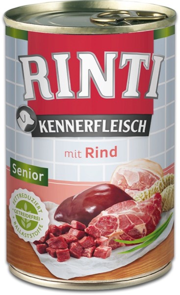 Rinti Kennerfleisch Senior Rind 12 x 400g Dose