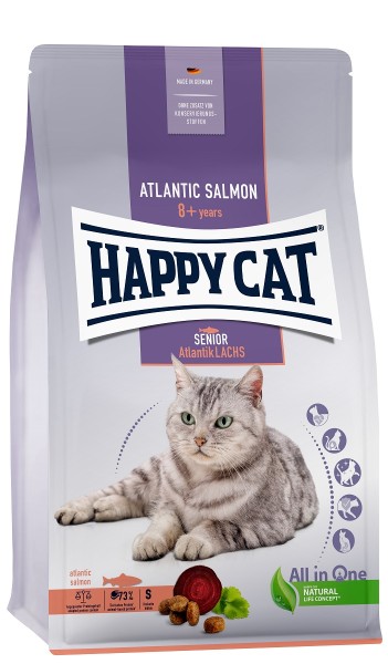 Happy Cat Senior Atlantik Lachs 4kg Katzenfutter