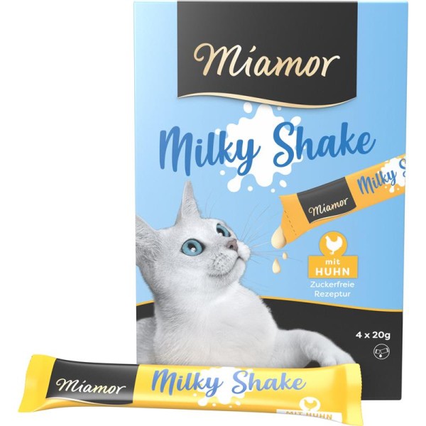 Miamor Milky Shake Huhn 11 Schachteln á 4 x 20g Katzensnack