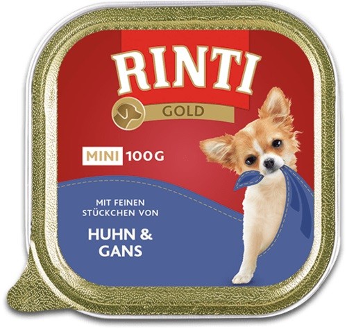 Rinti Gold mini Huhn & Gans 16 x 100g Hundefutter