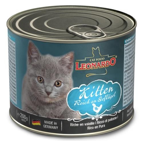 Leonardo Kitten 6 x 200g Premium Feuchtnahrung für Katzen