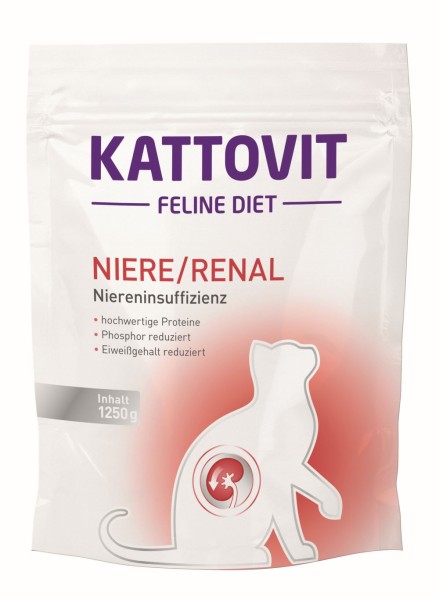 Kattovit Feline Diet Niere/Renal 1250g reduzierter Eiweißgehalt