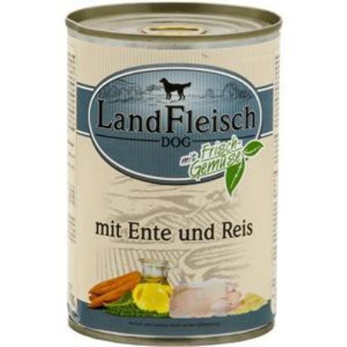 LandFleisch Dog Pur Ente & Reis mit Frisch-Gemüse 12 x 400g